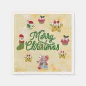 Serviette En Papier Christmas bunt (Devant)