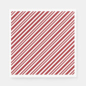 Serviette En Papier Christmas Candy Cane Stripes (Devant)