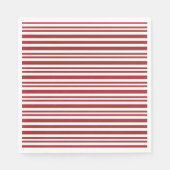 Serviette En Papier Christmas Candy Cane Stripes (Devant)
