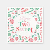 Serviette En Papier Christmas Candy Two Sweet 2e anniversaire (Devant)