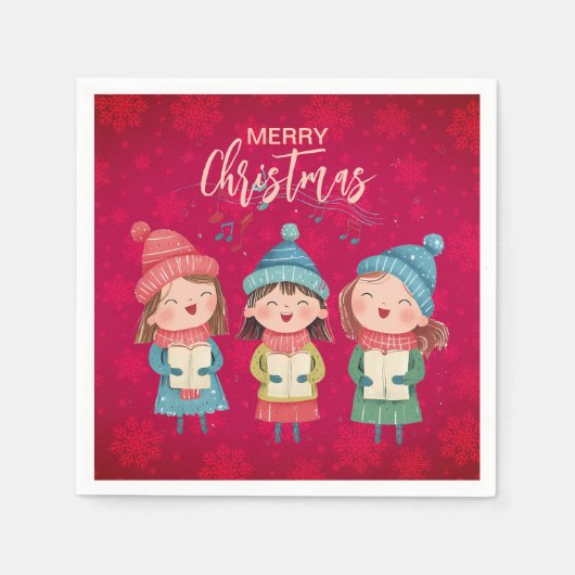 Serviette En Papier Christmas Carol (Devant)