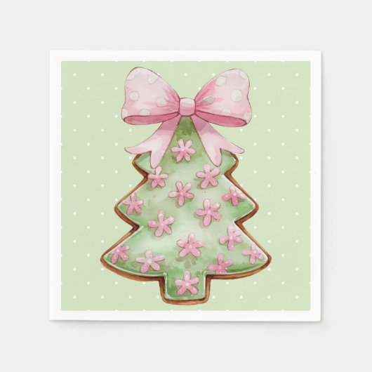 Serviette En Papier Christmas Cocktail Napkin (Devant)