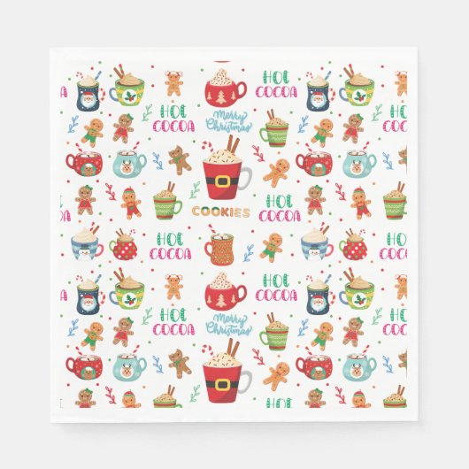 Serviette En Papier Christmas Cococoa, Ginger Cookies (Devant)