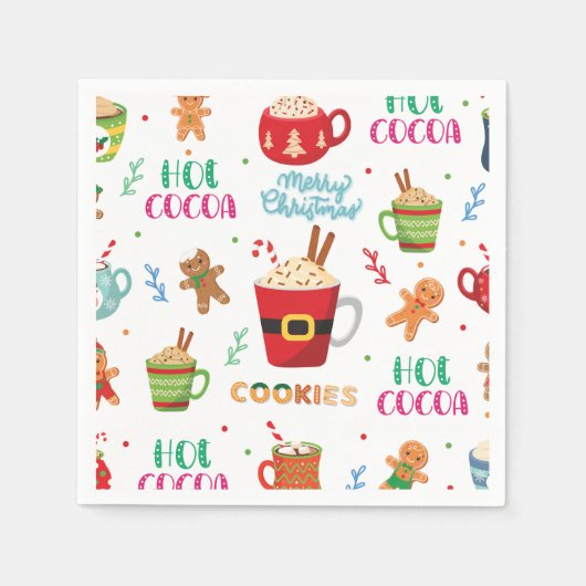 Serviette En Papier Christmas Cococoa, Ginger Cookies (Devant)