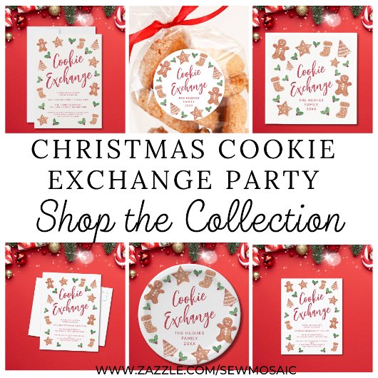 Serviette En Papier Christmas Cookie Exchange