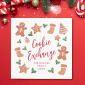 Serviette En Papier Christmas Cookie Exchange