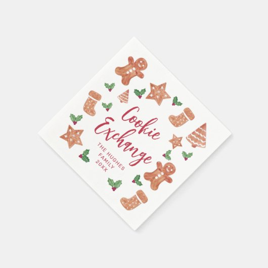 Serviette En Papier Christmas Cookie Exchange (Coin)