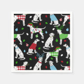Serviette En Papier Christmas Dalmatian Napkins (Devant)