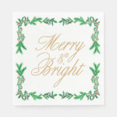 Serviette En Papier Christmas Dinner Paper Napkins (Devant)