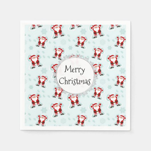 Serviette En Papier Christmas Elements Santa Claus (Devant)