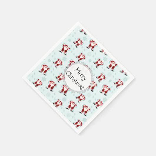 Serviette En Papier Christmas Elements Santa Claus (Coin)