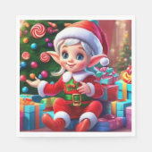 Serviette En Papier Christmas Elf (Devant)