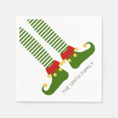 Serviette En Papier Christmas Elf Shelf NAME Funny Holiday Festive (Devant)