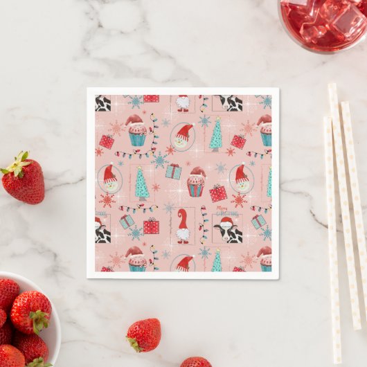 Serviette En Papier Christmas Fun (En situation)