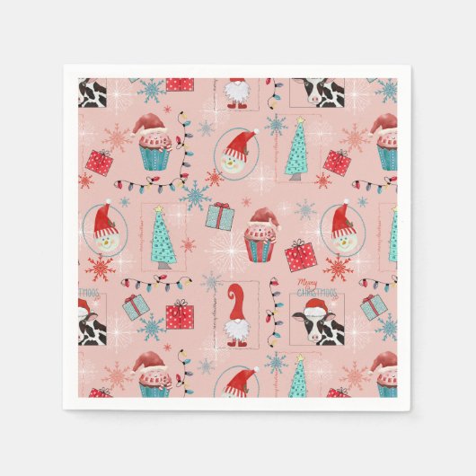 Serviette En Papier Christmas Fun (Devant)