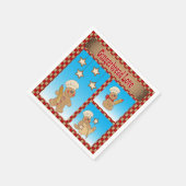 Serviette En Papier Christmas Gingerbread Cookie Love (Coin)