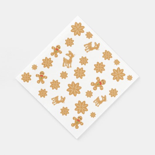 Serviette En Papier Christmas Gingpain mignon (Coin)