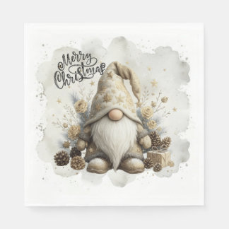 Serviette En Papier Christmas Gnome Napkins