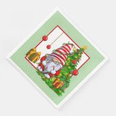 Serviette En Papier Christmas Gnome Paper Napkin (Coin)