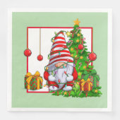 Serviette En Papier Christmas Gnome Paper Napkin (Devant)