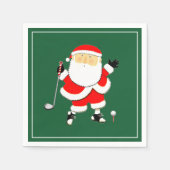 Serviette En Papier Christmas Golf Party (Devant)