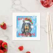 Serviette En Papier Christmas Gordon Setter (En situation)