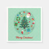Serviette En Papier Christmas Illustrations Holiday Party (Devant)