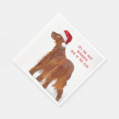 Serviette En Papier Christmas Irish Setter (Coin)