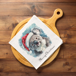 Serviette En Papier Christmas Koala, personnalisable