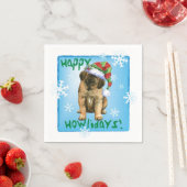 Serviette En Papier Christmas Leonberger (En situation)