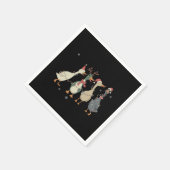 Serviette En Papier Christmas Lights Ducks Funny Animals Farm Lover (Coin)
