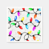 Serviette En Papier Christmas Lights In The Snow (Devant)