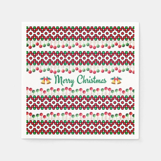 Serviette En Papier Christmas Napkins (Devant)