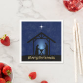 Serviette En Papier Christmas Nativity Scene Religious (En situation)