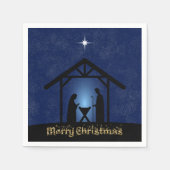 Serviette En Papier Christmas Nativity Scene Religious (Devant)