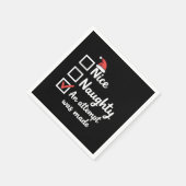 Serviette En Papier Christmas Nice Naughty Attempt Was Made Xmas (Coin)