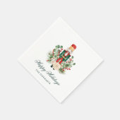 Serviette En Papier Christmas Nutcracker Happy Holidays Paper (Coin)
