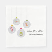 Serviette En Papier Christmas Paper Napkin (Devant)