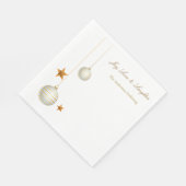 Serviette En Papier Christmas Paper Napkin with Pinecones & Holly (Coin)