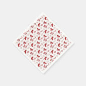 Serviette En Papier Christmas Paper Napkins Holiday Napkins Red Bow (Coin)