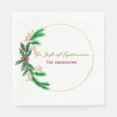Serviette En Papier Christmas Paper Napkins –  Party Table Accessories (Devant)