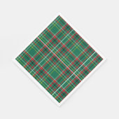 Serviette En Papier Christmas Plaid Green Pattern-23914 (Coin)
