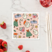 Serviette En Papier Christmas Santa Clause Party (En situation)