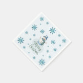 Serviette En Papier Christmas Snowman (Coin)