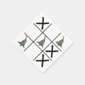 Serviette En Papier Christmas Tic Tac Toe (Coin)