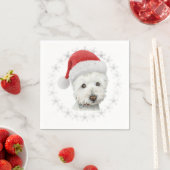 Serviette En Papier Christmas Westie Chien Art Napkin (En situation)