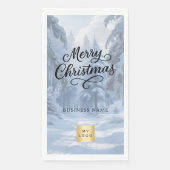 Serviette En Papier Christmas winter wonderland business logo (Devant)