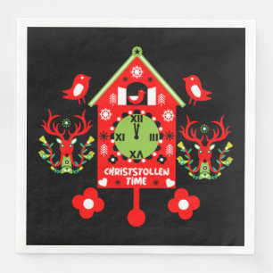 Serviette En Papier Christstollen Weihnachtsstollen Stollen Xmas Tabli
