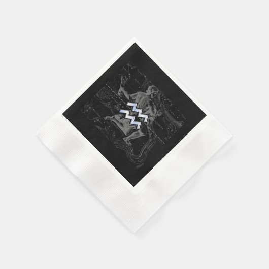 Serviette En Papier Chrome comme Aquarius Connexion Hevelius Map (Coin)