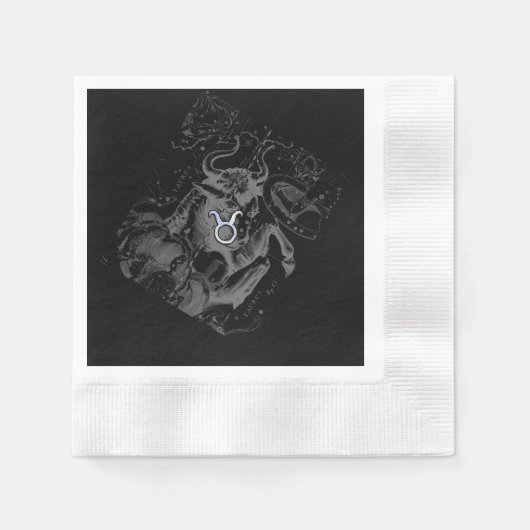 Serviette En Papier Chrome comme Taurus Zodiac Connexion Hevelius Blac (Devant)